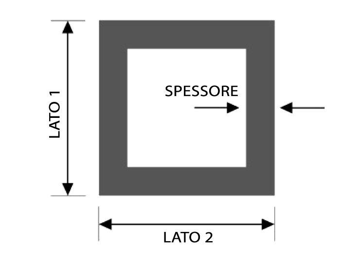 Tubo Strutturale Saldato a Sezione Sagomata Rettangolare