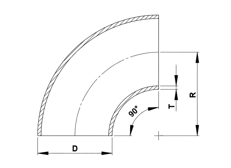 Curva a Saldare 90° Dima 3 – ISO