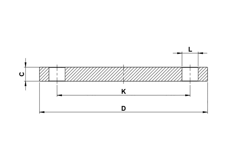 Flangia Forgiata Cieca EN 1092-1/05 Tipo A – ISO