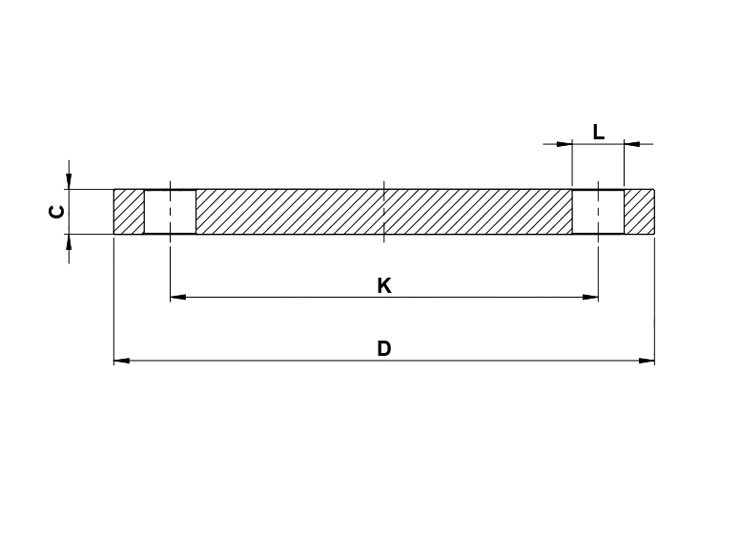 Flangia di Alluminio Cieca PN 10