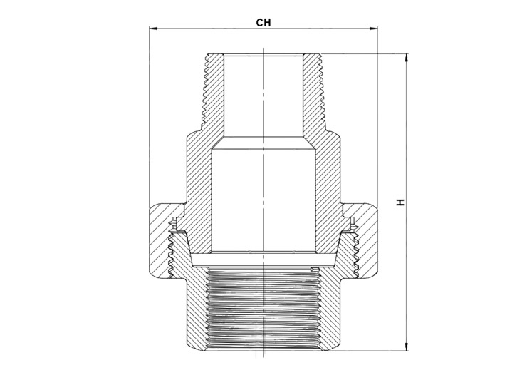 Bocchettone Microfuso MF Sede Conica – F341