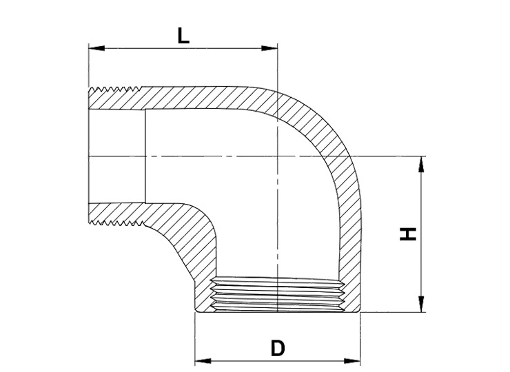 Gomito Microfuso 90° MF – F92