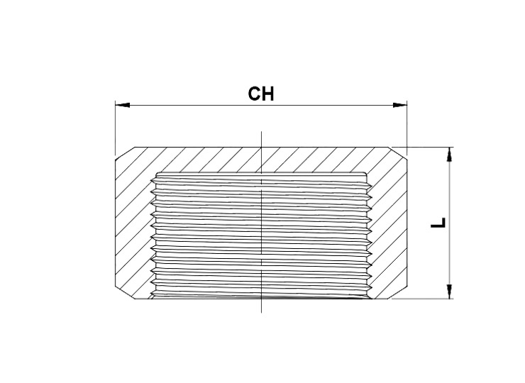 Tappo Femmina Esagonale Microfuso – F300