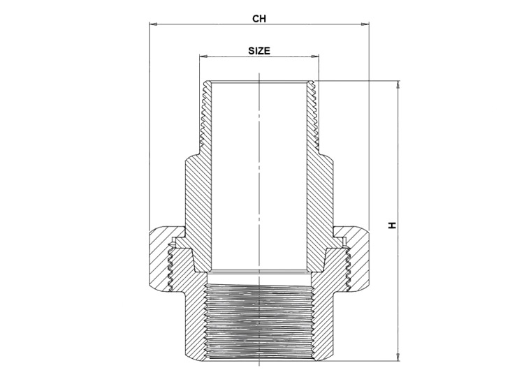 Bocchettone MF Sede Conica – F341